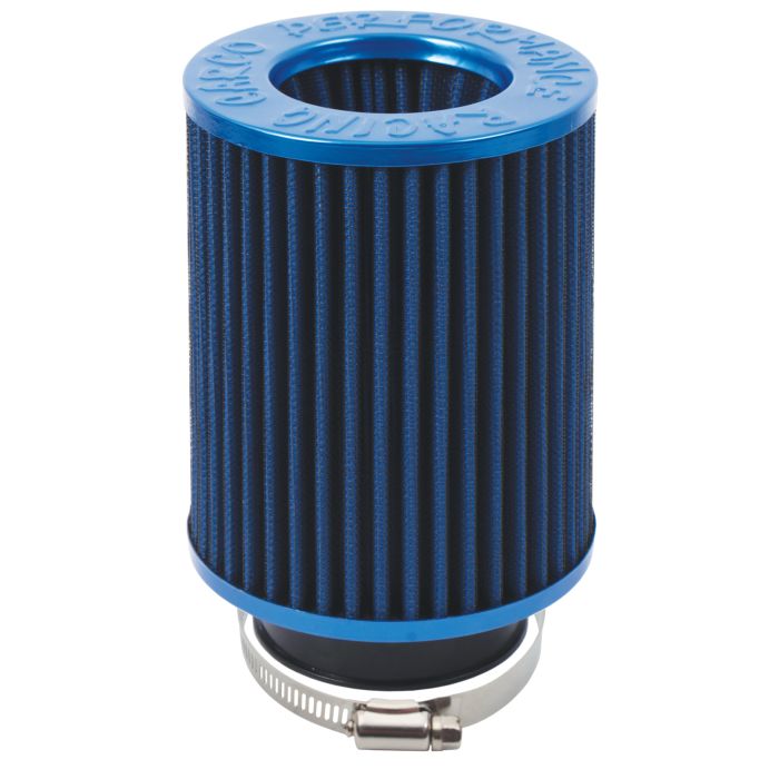 Blue 76 millimetre Inlet Open Top Long Air Filter