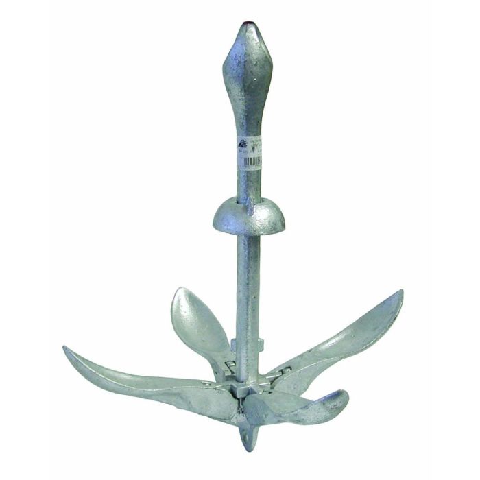 Heavy Duty Galvanised Marine Grade Folding Anchor - 8kg