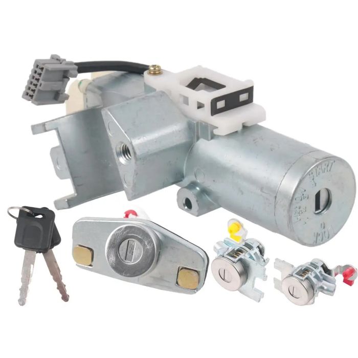 Replacement Ignition Switch and Door Lock Set with Keys for Nissan Tiida