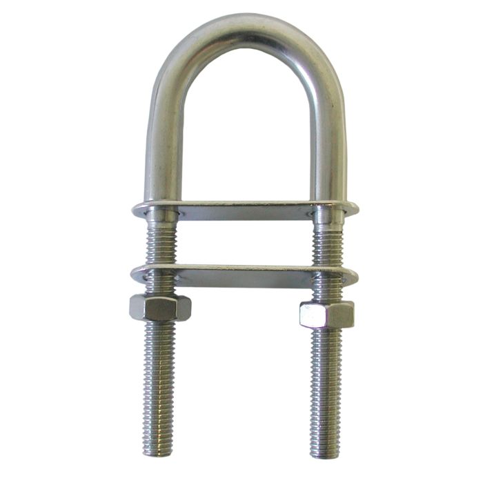 U-Bolt for Boat Rigging - 10 x 140mm (Marine Grade 316 Stainless Steel)