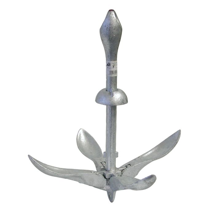 Heavy Duty Galvanised Folding Boat Anchor - 0.7kg