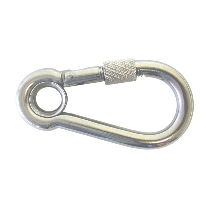 Snap Hook with Screw and Eyelet for Boat Rigging - 316 Stainless Steel