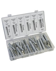 56 Piece Assorted Clevis and Cotter Pin Set