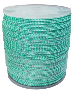 Green and White Ski Rope - 5mm x 1450 Meter Reel