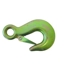Eye Hook with Self Closing Latch for Winch Straps and Cables