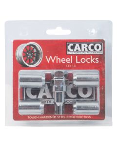 Carco locking wheel nut set - 19/21mm x 12mm x 1.5mm