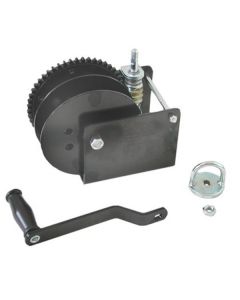 Hand Winch with Worm Gear and Split Barrel - 907kg (2000 Pound) Capacity