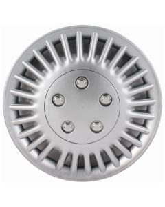 5 Stud Blackbird 13 Inch Silver Wheel Cover Set