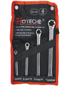 Hoteche 4 Piece E -Type Spanner Set