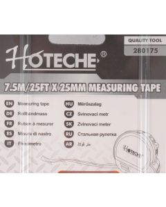 Hoteche 7.5 Meter x 25 Millimetre Measuring Tape
