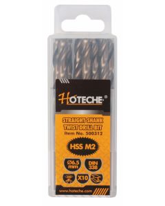 Hoteche 6.5 millimetre M2 HSS Drill Bits - Pack of 10