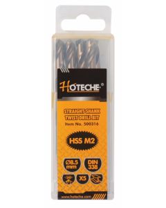 Hoteche 8.5 millimetre M2 HSS Drill Bits - Pack of 5
