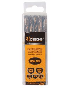 Hoteche 9.5 millimetre M2 HSS Drill Bits - Pack of 5