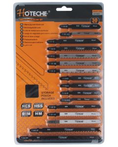 Hoteche 30 Piece Jig Saw Blades Set with Storage Pouch