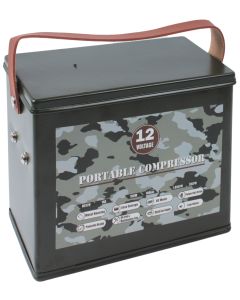 Portable 12 Volt Compressor in Ammo Case