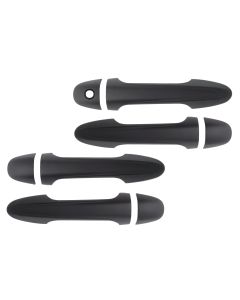 Black Door Handle Cover Set for Toyota Hilux from 2015 and Newer
