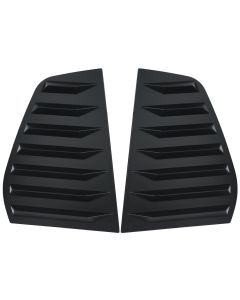 Matte Black Rear Quarter Glass Louver Set - Compatible with VW Golf 6