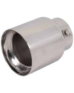 Chrome Exhaust Tail Piece - 75mm Inlet