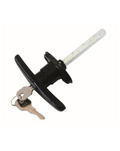 T Type Canopy Locking Handle with Keys - Black