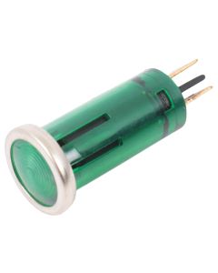 Green 12 Volt Pilot Light / Power Indicator Light