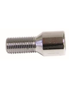 Chrome Single Wheel Lock Bolt with Hex Key Head for Fiat Vehicles