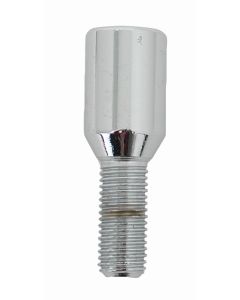 Chrome Single Wheel Lock Bolt with Hex Key Head