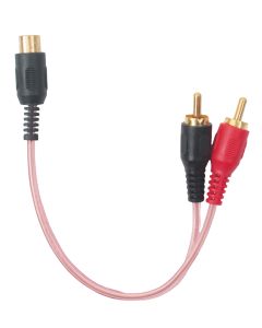 2 Male to 1 Female RCA Adaptor