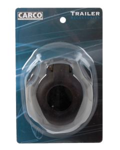 Black Carco 7 Pin Trailer Socket with Cover