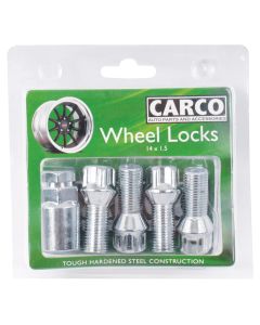 Carco Locking Wheel Nut Set - 19/21mm x 14mm x 1.5mm