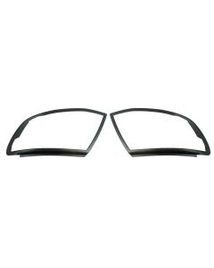 Matte Black Head Lamp Covers for Ford Ranger 2012 - 2014