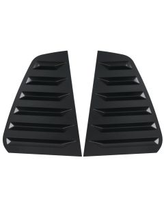 Matte Black Rear Quarter Glass Louver Set - Compatible with VW Golf 7