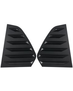 Matte Black Rear Quarter Glass Louver Set - Compatible with VW Golf 8