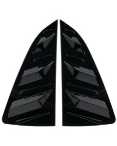 Gloss Black Rear Quarter Glass Louver Set - Compatible with VW Polo from 2011 to 2018