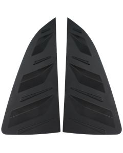 Matte Black Rear Quarter Glass Louver Set - Compatible with VW Polo 2011 to 2018