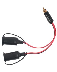 12 Volt Power Plug with Two Cigarette Lighter Adaptors