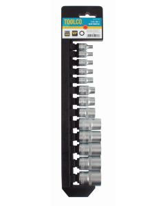 Toolco 13 Piece E Type Star Socket Set for 1/2 Inch Drive