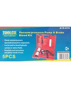 Toolco Vacuum / Pressure Pump and Brake Bleed Kit