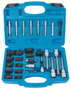 30 Piece Alternator Freewheel Pulley Removal Tool Set