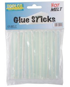 Pack of 12 Toolco 100 millimetre x 7 millimetre Hot Melt Glue Sticks