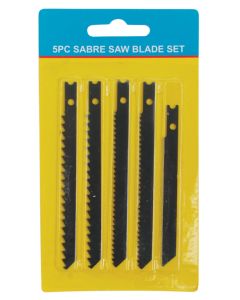 Pack of 5 Assorted Sabre Jig Saw Blades