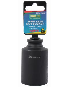 Toolco 12 Point 1/2 Inch Drive Heavy Duty 36 millimetre Axle Nut Socket