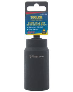 Toolco 6 Point 1/2 Inch Drive Heavy Duty 34 millimetre Axle Nut Socket