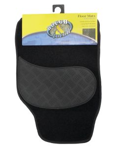 Car Mat Set with Non Skid Heel Protector