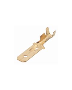 Brass 6.3mm Male Socket Terminals - Pack of 100