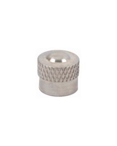 Pack of 100 Silver Metal Valve Caps