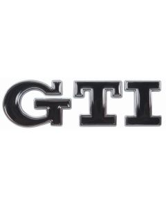 Black with Chrome Edging GTI Body Decal / Sticker