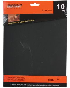 360 Grit Pack of 10 Wet and Dry Waterproof Sand Paper