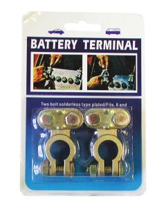 All Brass Battery Terminal Set