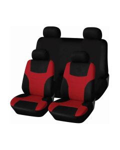 Carco Red and Black 9 Piece Seat Cover Set