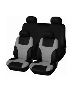 Carco Grey and Black 9 Piece Seat Cover Set